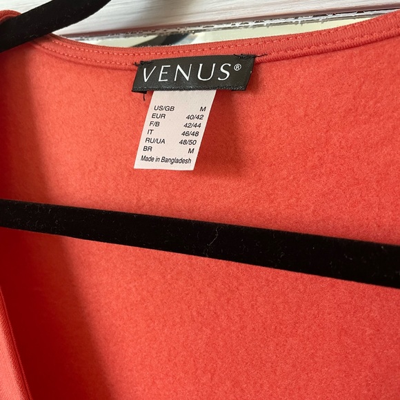 Coral Wrap Dress - Picture 3 of 4